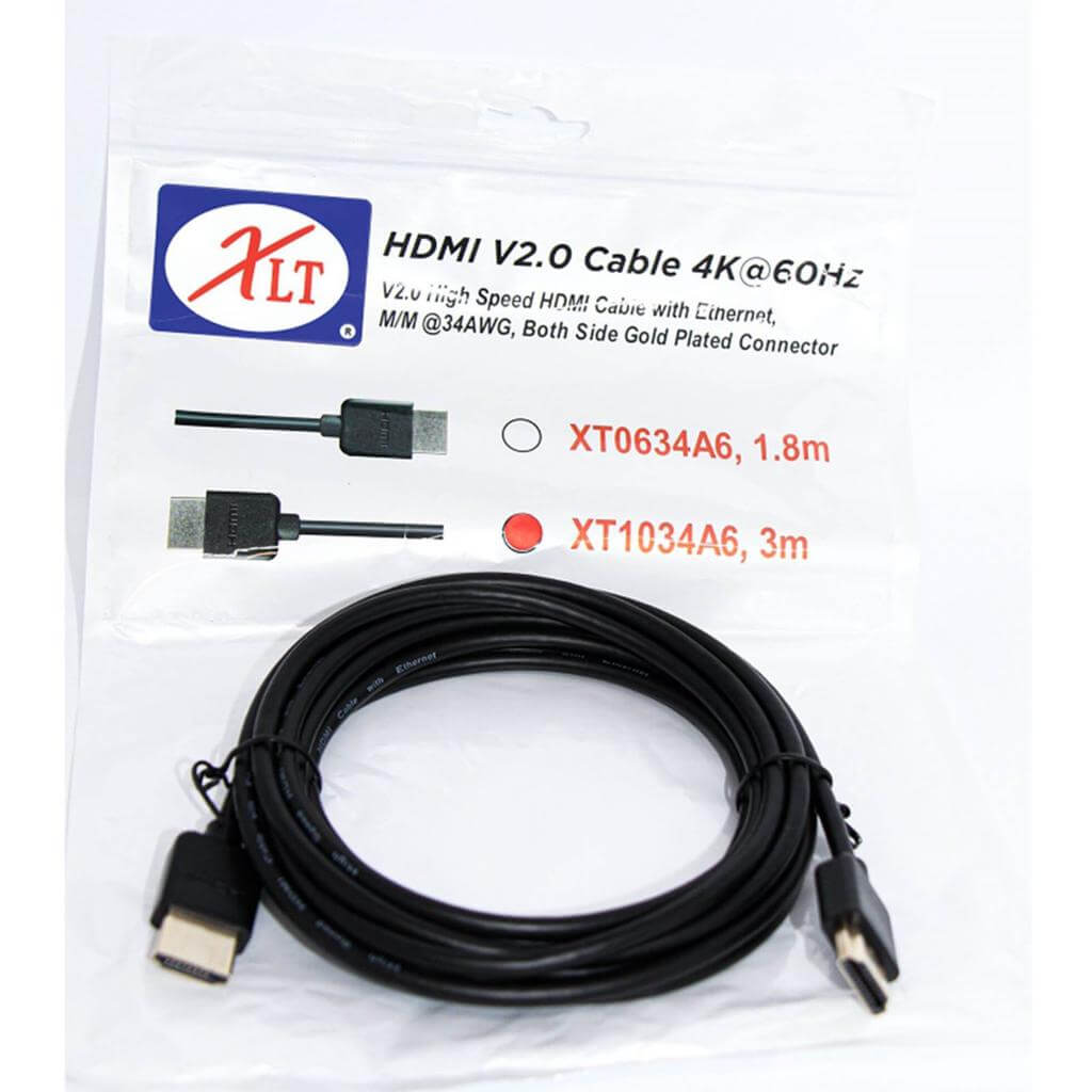 Câble HDMI 2.0 4K 1,8m Mâle / Mâle - Câble HDMI - Macway