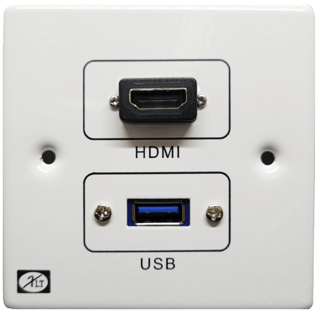 RP-9066 HDMI With USB Receptacle HDMI With USB Receptacle Faceplate ...